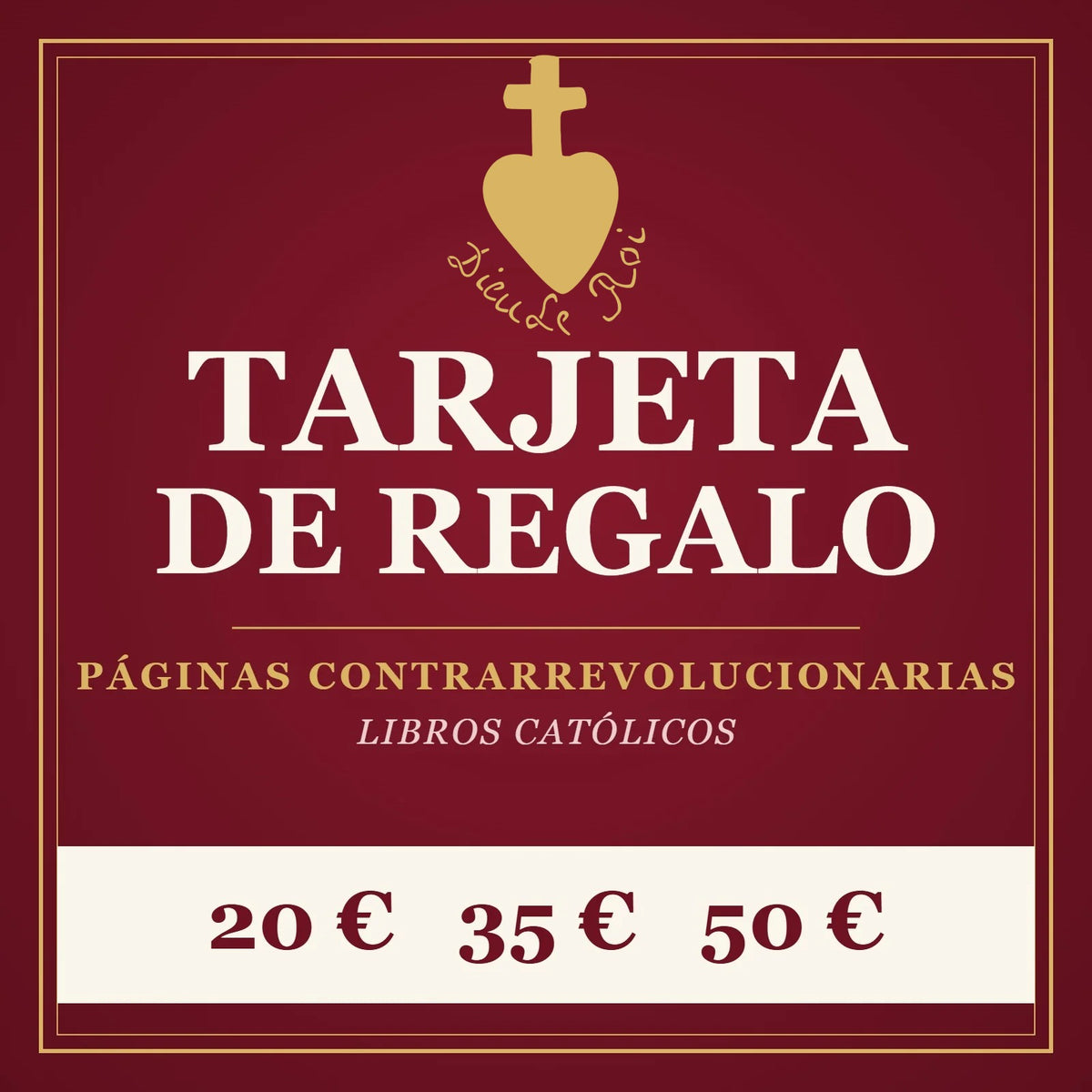 Tarjeta de regalo de Páginas Contrarrevolucionarias