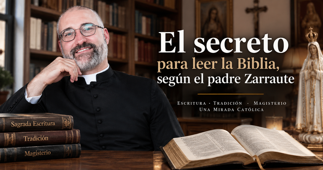 El padre Gabriel Calvo Zarraute con su libro Introducción a la Sagrada Escritura: el secreto para leer la Biblia