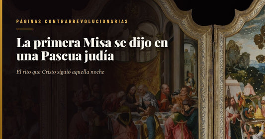 La Última Cena, tabla flamenca de un maestro de Amberes de hacia 1515: Cristo sentado en el centro de la mesa bendice el pan mientras los doce apóstoles reaccionan al anuncio de la traición, con Judas en primer plano y sobre el mantel el cordero
