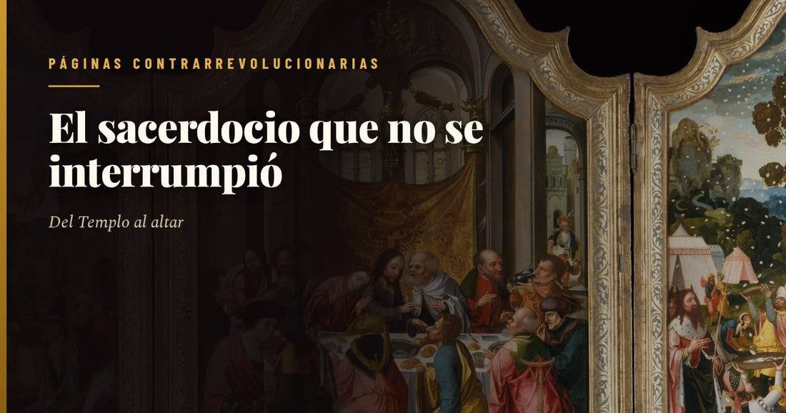 Tabla antigua de la Misa de san Gregorio: el Papa, revestido y con la mitra, se arrodilla ante el altar con el cáliz delante mientras sobre el ara se aparece Cristo varón de dolores entre los instrumentos de la Pasión, con dos clérigos detrás