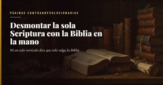 Biblia antigua abierta a la luz de una vela sobre una mesa de biblioteca