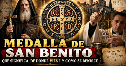 Medalla de San Benito: significado de las letras CSPB, CSSML, NDSMD, VRS NSMV SMQL IVB y PAX
