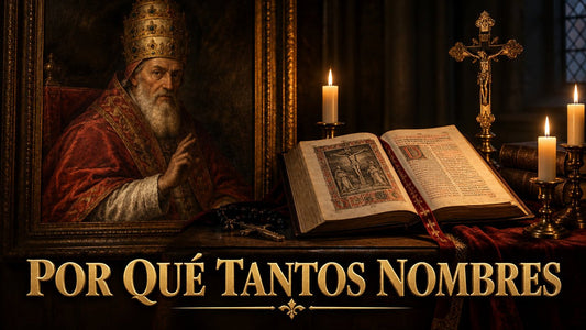 Retrato de un Papa del siglo XVI junto a un misal romano antiguo abierto e iluminado por velas