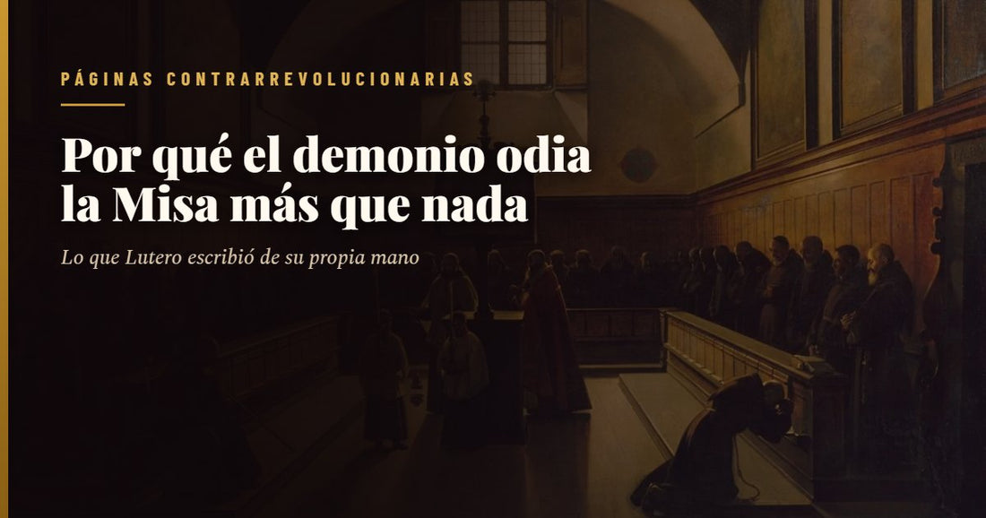 Coro de la iglesia de los capuchinos de Roma, con los religiosos en oración ante el altar