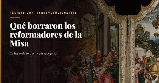 La Misa de san Gregorio, tabla flamenca del siglo XV: sobre el altar de piedra, con cáliz y misal abierto, se aparece Cristo varón de dolores entre los instrumentos de la Pasión, mientras el Papa arrodillado y un acólito de alba asisten al sacrificio