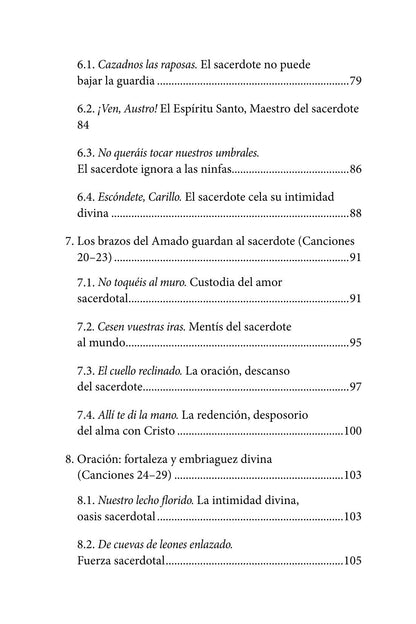 Índice de El Cántico espiritual del sacerdote (página 3)