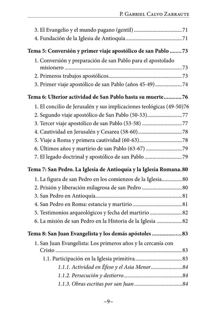 Índice de Historia de la Iglesia Católica. Volumen I. Edad Antigua (página 3)