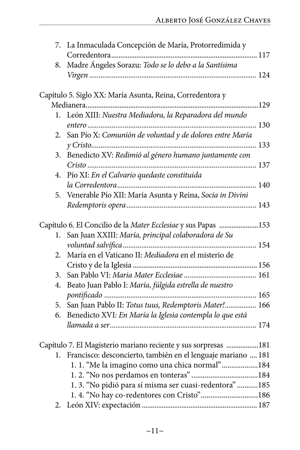 Índice de María, Medianera y Corredentora (página 3)
