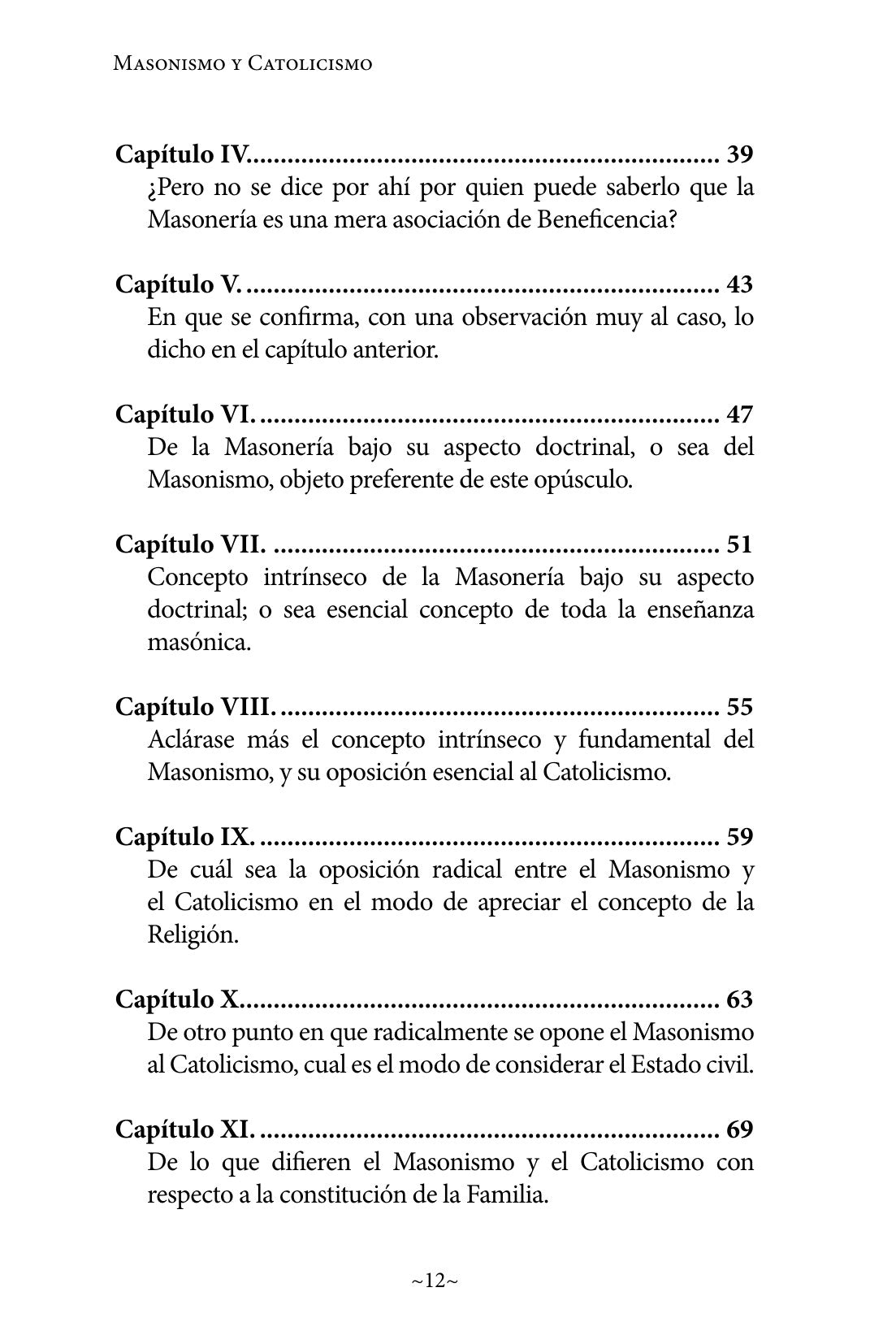 Índice de Masonismo y Catolicismo (página 2)