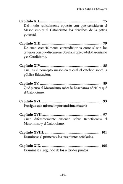 Índice de Masonismo y Catolicismo (página 3)