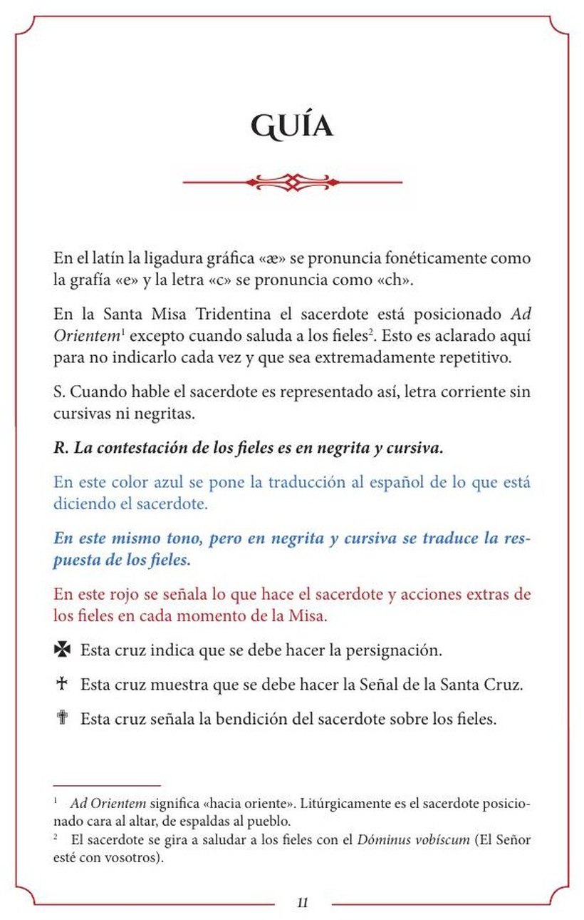 Misal de la Misa tradicional en latín y español