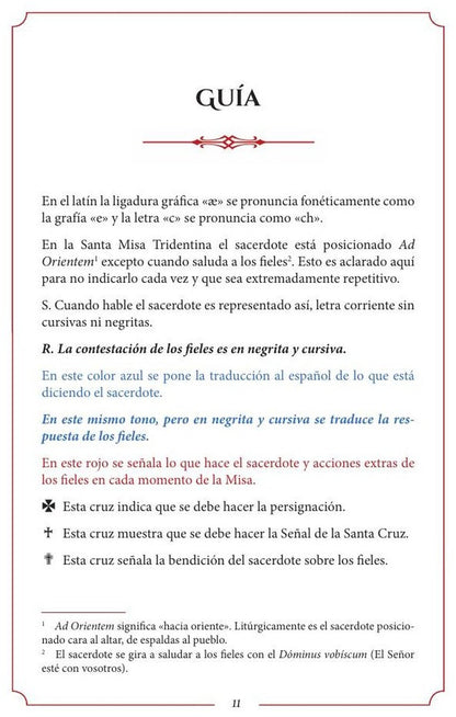 Misal de la Misa tradicional en latín y español